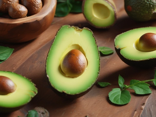 Avocado on a table